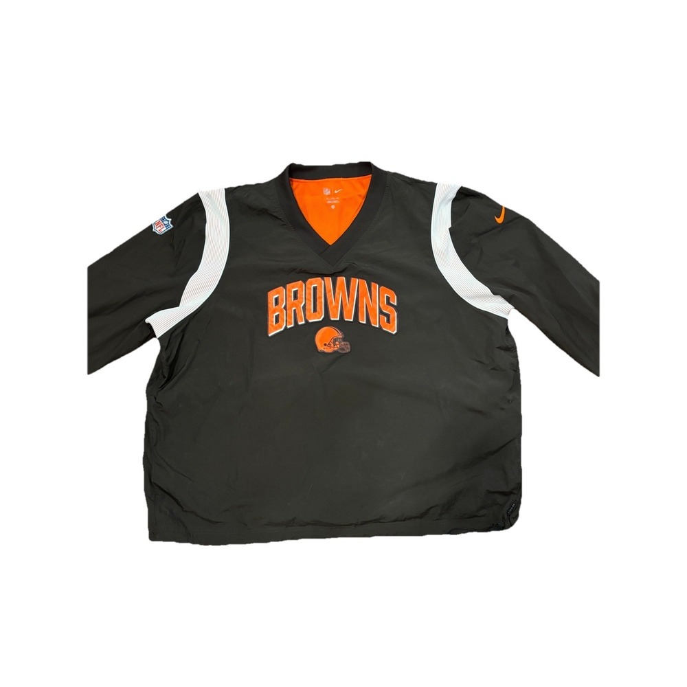 Nike On Field Cleveland Browns Athletic Stack Pullover Jacket Men's 3XL Stitched